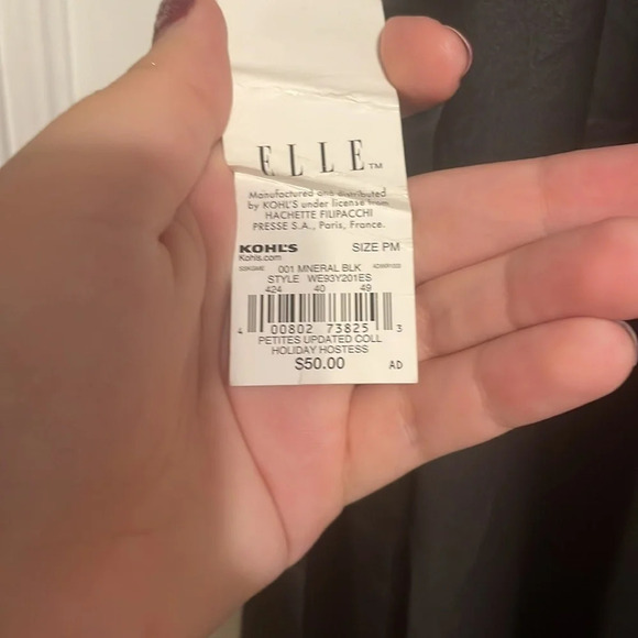 Woman’s Elle satin pleated skirt tie front NWT size MP - Picture 5 of 6